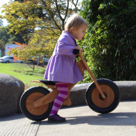 Kinderfeets houten loopfiets - 4 kleuren