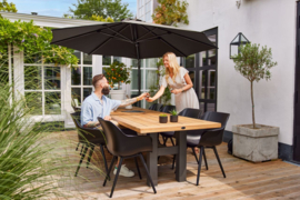 Hartman Shadowflex Zweefparasol Rond 300cm Antraciet