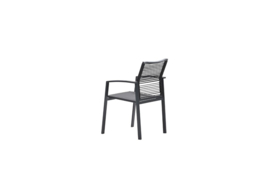 Garden Impressions Cosmo dining stapelbare fauteuil Donkergrijs