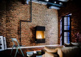 Tenderflame Indie Wall vuurhaard - zwart