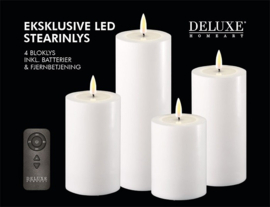 Deluxe Homeart Giftbox (4 stuks) LED Kaarsen met Wetlook