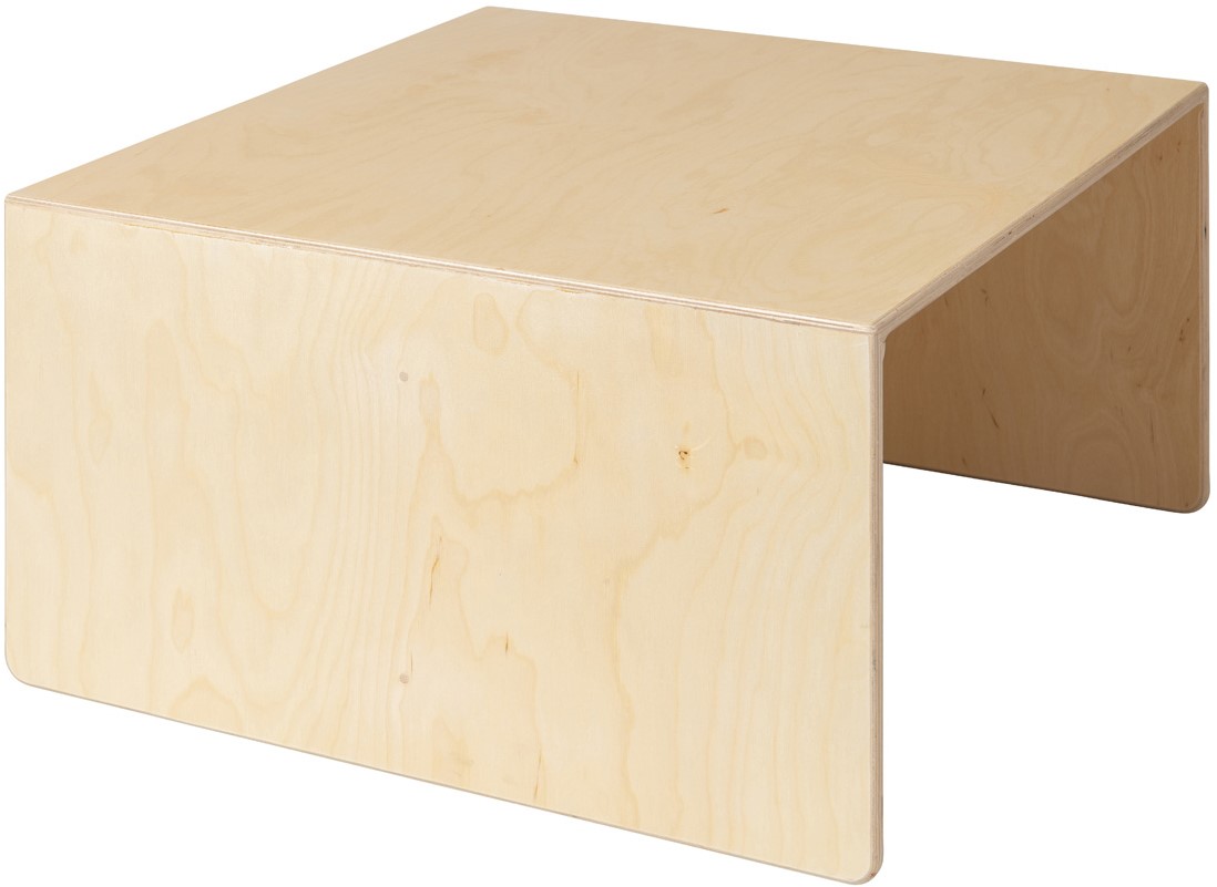 Van Dijk houten kubustafel & kinderbank Naturel