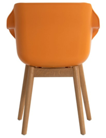 Hartman Sophie Teak Dining Tuinstoel Indian Orange