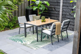 Garden Impressions Felini tuintafel 160x84 cm Zwart