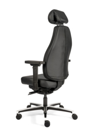 Bureaustoel Livia Leer XL zwart