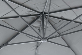Garden Impressions Hawaii King pole parasol 400x400 - Dark Grey
