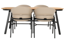 Hartman Tubb Teak Diningset Soft Taupe
