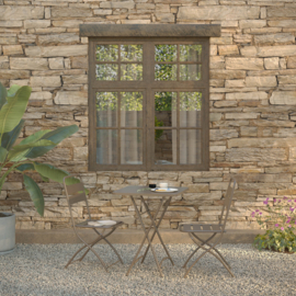 Feros Breeze Bistro Set - Cappuccino