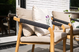 Garden Impressions Monti dining stapelbare fauteuil Sand