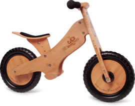 Kinderfeets houten loopfiets - 4 kleuren