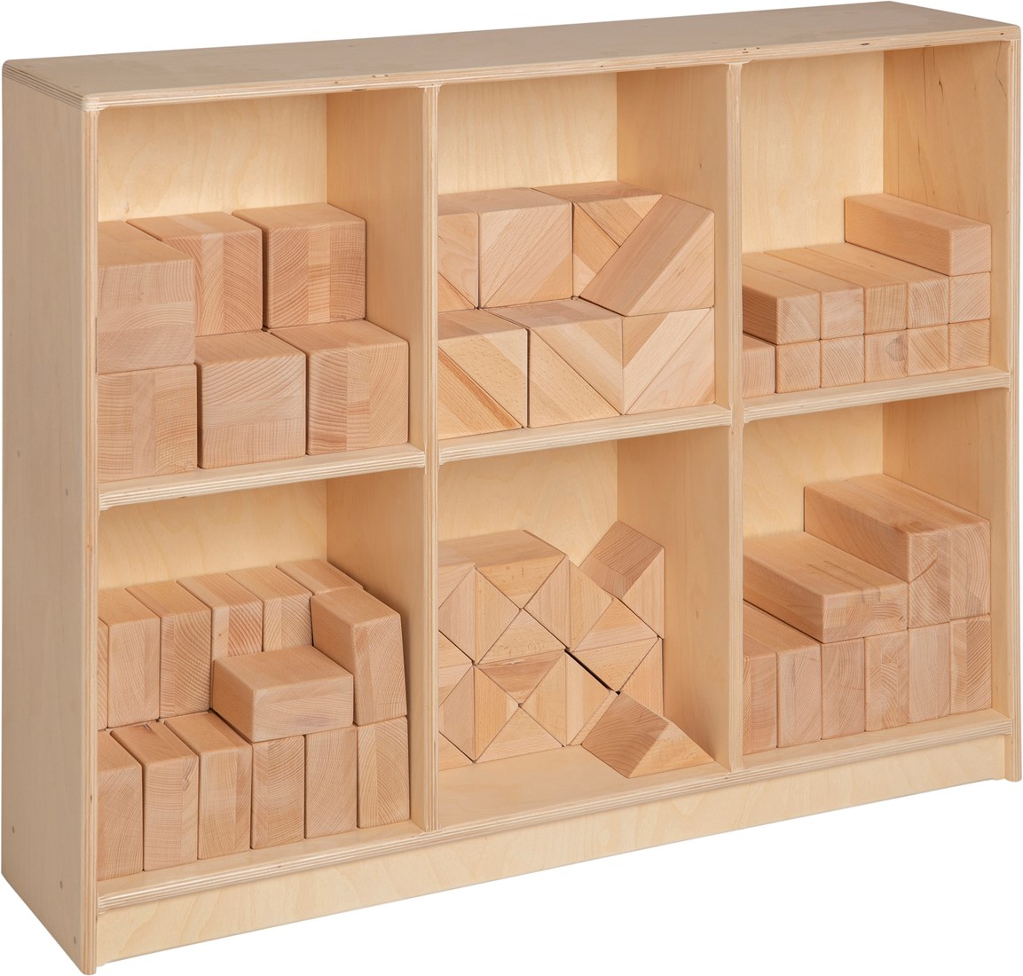 Van Dijk Toys houten blokkenkast