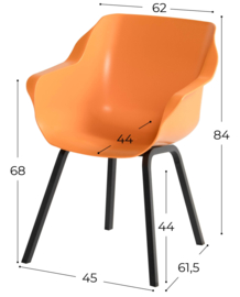 Hartman Sophie Element Dining Tuinstoel Indian Orange