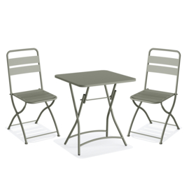 Feros Breeze Bistro Set - Groen