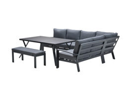 Garden Impressions Rondo Loungeset - 5-persoons - Donkergrijs