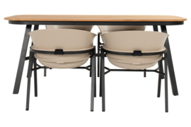 Hartman Tubb Teak Diningset Soft Taupe