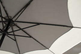 Hartman Tubb parasol r.300cm Lichtgrijs