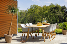 Hartman Sophie Teak Dining Tuinstoel Misty Grey