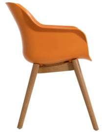 Hartman Sophie Teak Dining Tuinstoel Indian Orange