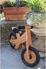 Kinderfeets houten loopfiets - 4 kleuren