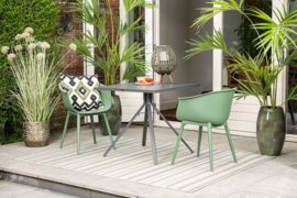 Garden Impressions Rimini tuintafel 80x80 cm Zwart