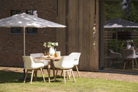 Hartman Sophie Teak Dining Tuinstoel Wit