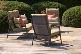 Hartman Flora Loungeset met Loungetafel Moss Green met Loungetafel