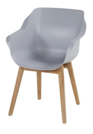 Hartman Sophie Teak Dining Tuinstoel Misty Grey