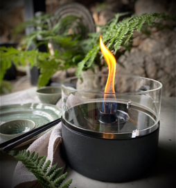 Tenderflame Café 18 Tafelvuur - zwart - keramiek