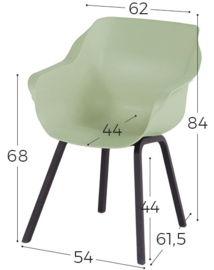 Hartman Sophie Element Dining Tuinstoel French Green