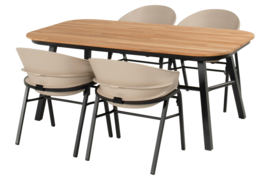 Hartman Tubb Teak Diningset Soft Taupe