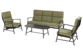 Hartman Flora Loungeset met Loungetafel Moss Green met Loungetafel
