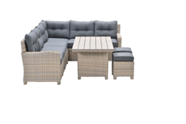Garden Impressions Seagull Diningset Rechts - 6-persoons - Grijs