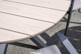 Garden Impressions Edison Tuintafel Ø122 cm Donkergrijs