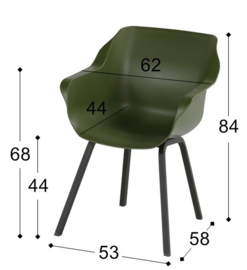 Hartman Sophie Element Dining Tuinstoel Moss Green