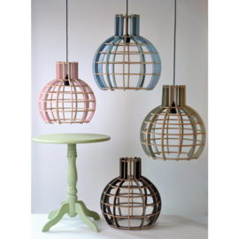 Hanglamp De Lingehof Globe Semi-roze Ø35