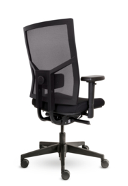 Bureaustoel Viro zwart mesh