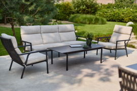Hartman Shinzo Loungeset Zwart met Loungetafel