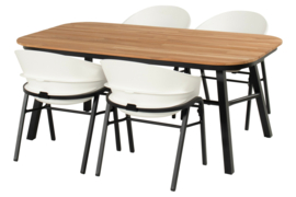 Hartman Tubb Teak Diningset Soft Taupe