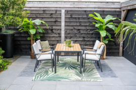 Garden Impressions Felini tuintafel 160x84 cm Zwart