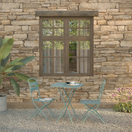 Feros Breeze Bistro Set - Blauw