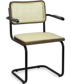 Classiq Webbing Stoel met Arm Walnoot/Zwart