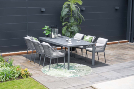Garden Impressions Gosford tuintafel 220x100 cm Zwart