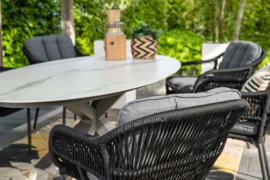 Garden Impressions Pescara dining fauteuil zwart