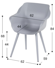 Hartman Sophie Studio Dining Tuinstoel Misty Grey