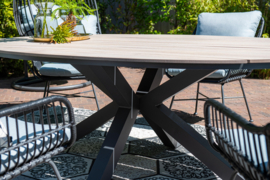 Garden Impressions Edison Tuintafel 220x115 Donkergrijs