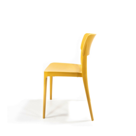 Feros Wing Stapelstoel Mosterd