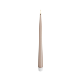 2 stuks Deluxe Homeart LED Glanzende Dinerkaars met Real Flame - vele kleuren