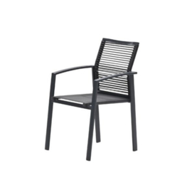 Garden Impressions Cosmo dining stapelbare fauteuil Donkergrijs