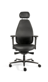 Bureaustoel Livia Leer XL zwart