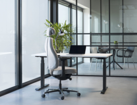 Bureaustoel Livia Leer zwart